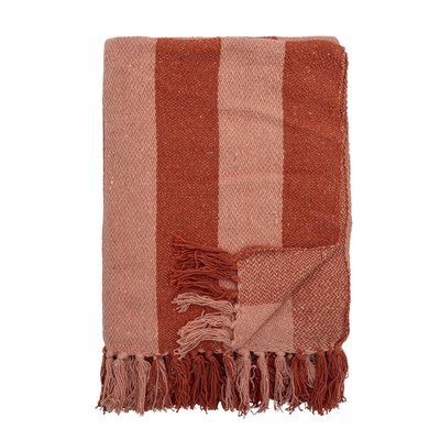 Plaid coton recyclé rayures  Frello BLOOMINGVILLE