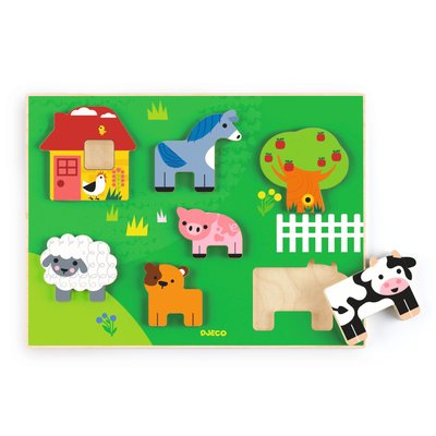 Puzzle relief Farm Story DJECO