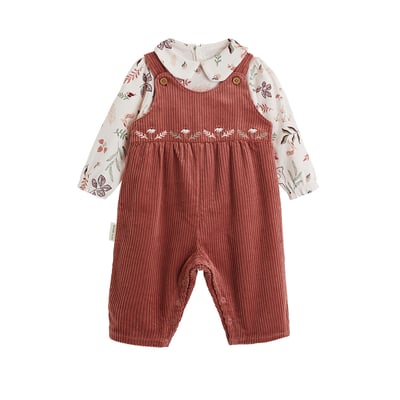 Ensemble salopette bébé en velours côtelé et t-shirt Evie PETIT BEGUIN