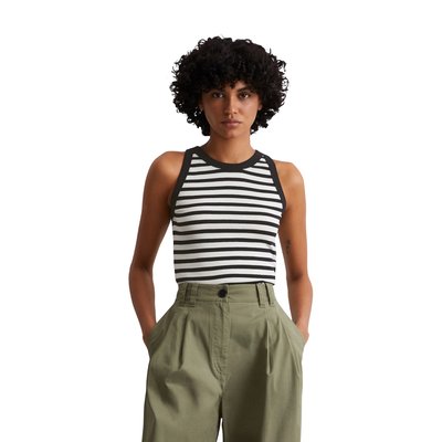 Débardeur à rayures slim en jersey de coton organique rib MARC O'POLO