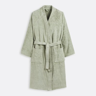 Haxel 100% Cotton Terry Bathrobe with Kimono Collar LA REDOUTE INTERIEURS