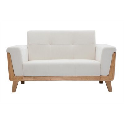 Canapé scandinave 2 places en tissu et bois FJORD MILIBOO
