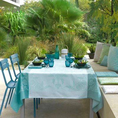 Nappe enduite en Coton, Syracuse, Made in France LE JACQUARD FRANCAIS