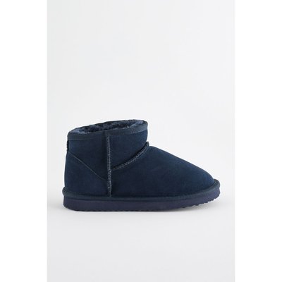 Bottines style chaussons en daim doublé NEXT