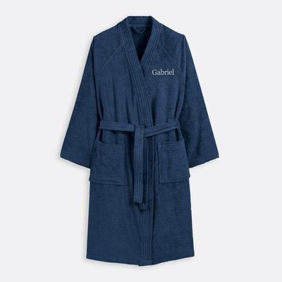 Peignoir éponge col kimono personnalisé, Haxel LA REDOUTE INTERIEURS