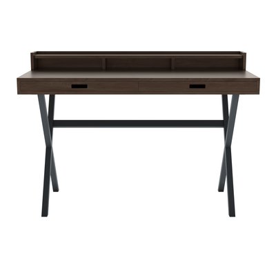 Bureau en noyer et métal coloré, HYPPOLITE HARTO