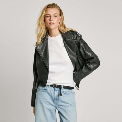 Veste De Motard En Simili Cuir PEPE JEANS