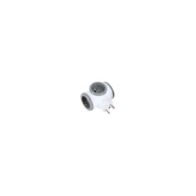Multiprise 3 prises 16A rotative grise ESSENTIEL B
