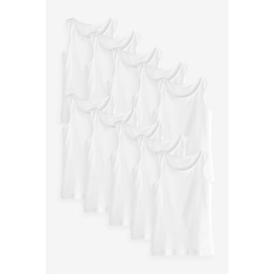 NEXT Lot De 10 Débardeurs Bébé 100% Coton - Doux Et Respirants