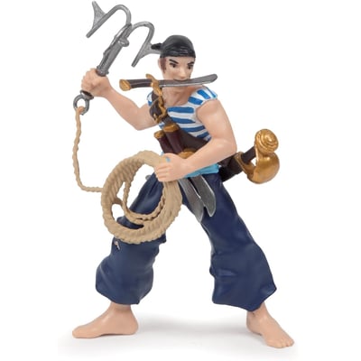 Figurine corsaire au grappin bleu PAPO
