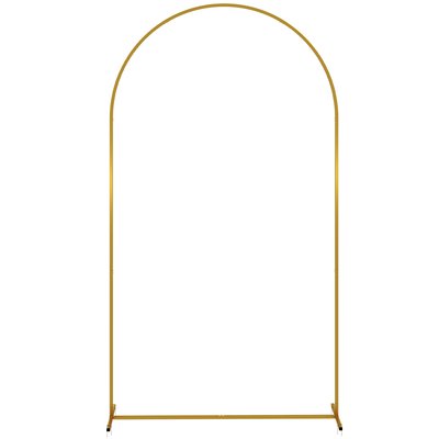 Arche décorative de mariage - arche de ballon - acier doré OUTSUNNY