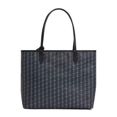 Sac cabas horizontal grand en toile monogramme CAMILLE LE TANNEUR