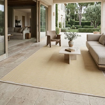 Tapis extérieur intérieur motif géométrique tissé  SUNSHINE MEX THE DECO FACTORY
