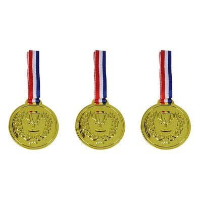 Lot de 3 médailles d'or à porter autour du cou SIMBA TOYS