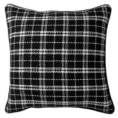 Coussin Tara - Noir, 45x45 cm DUTCH DECOR