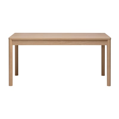 Table à manger rectangulaire avec rangements finition bois clair chêne L160 cm IZZIE MILIBOO