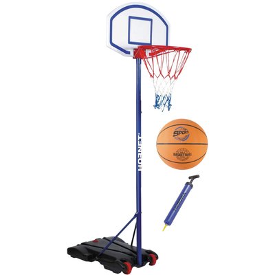 Ensemble Panier de Basket Hornet 205 Ballon et pompe HUDORA