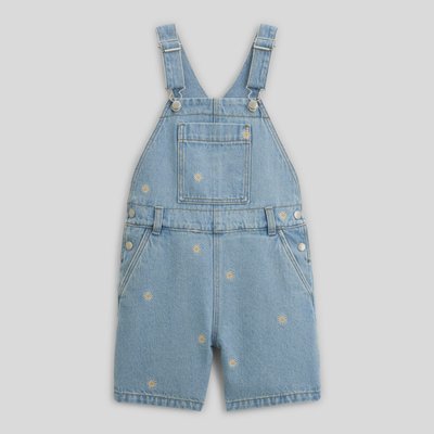 Salopette brodée en jean MONOPRIX