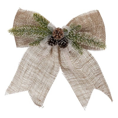 Nœud déco 33 x 38 cm jute ATMOSPHERA