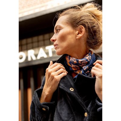 Grand foulard en satin LALAVIDA SIROCCO APACHES COLLECTIONS