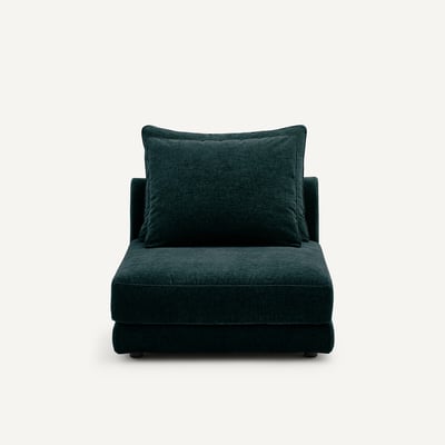 Chauffeuse modulable en velours chenille, TIBERIO AM.PM