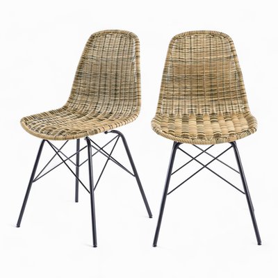 Lot de 2 chaises en résine - TIPTUR RENDEZ-VOUS DÉCO