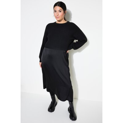 Robe maxi en maille et satin. Effet STUDIO UNTOLD