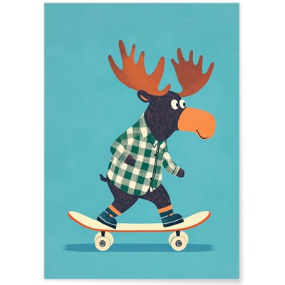 Affiche Élan skateur L'AFFICHERIE