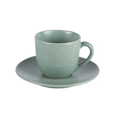 Tasse à café et sous-tasse Vésuvio   12 cl (lot de 6) TABLE PASSION