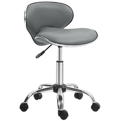 Tabouret de salon Polyuréthane Gris HOMCOM