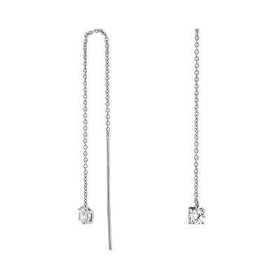 Boucles d'oreilles en argent 925 et oxyde de zirconium CLEOR