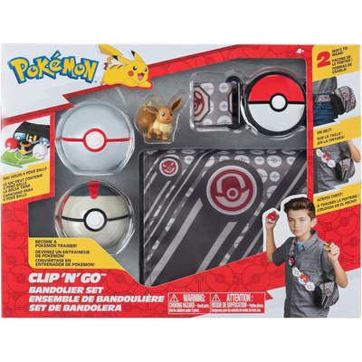Pokémon - Set de bataille - Premierball, Timerball & Evoli JAZWARES