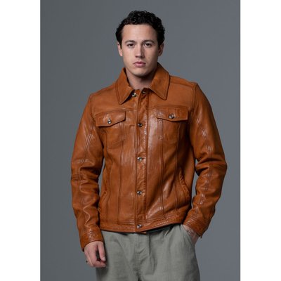 Veste en cuir manche courte hot sale