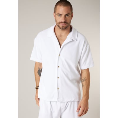 Chemise homme manches courtes en éponge de coton CREEKSON DEELUXE