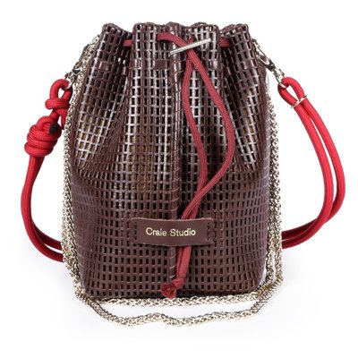 Bibi Bucket Bag in Perforated Leather CRAIE STUDIO