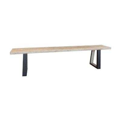 Lot de 2 bancs en bois d'acacia, HERA NOW'S HOME