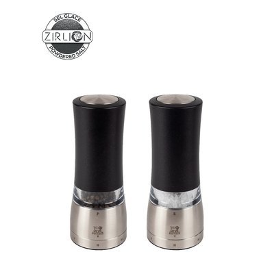 Duo de moulins à poivre et à sel électriques u'Select, noir irisé, 16 cm - 6,25in Daman Electric PEUGEOT