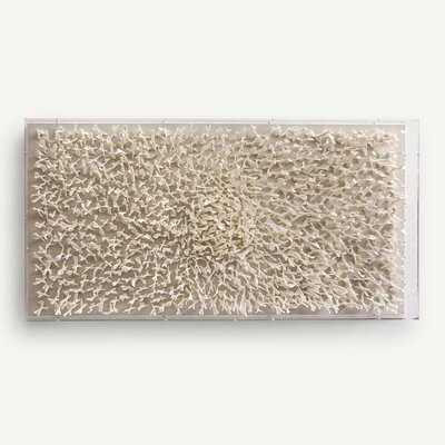 Wandschmuck Sudjo, Pappmaché unter Plexiglas AM.PM