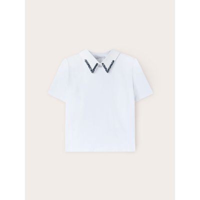 T-shirt en jersey de coton uni MOTIVI