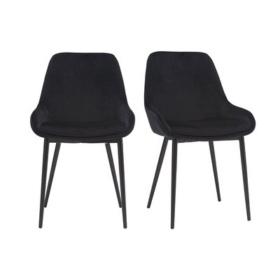 Chaises design pieds métal (lot de 2) HOLO MILIBOO