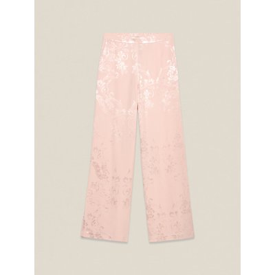 Pantalon palazzo réalisé en tissu jacquard de viscose OLTRE