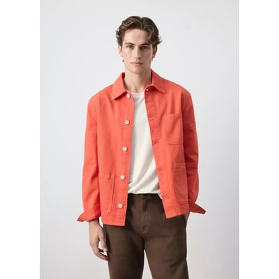 Surchemise regular fit coton et lin MANGO MAN