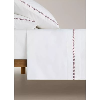 Drap coton broderie lit 180/200 cm MANGO HOME