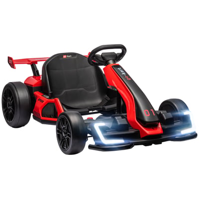 Kart électrique à conducteur assis PP Rouge HOMCOM