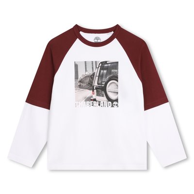 T-shirt bicolore avec imprimé TIMBERLAND