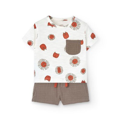 Set maille bi matiere BOBOLI