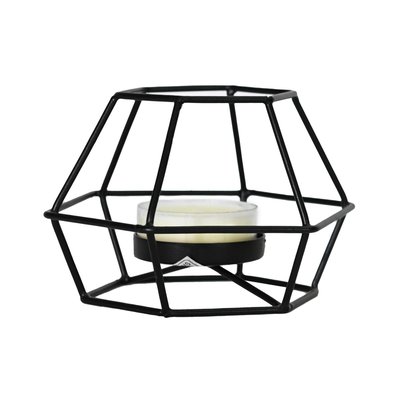 Photophore en métal 10 cm KUNDA BLACK SENSEI MAISON