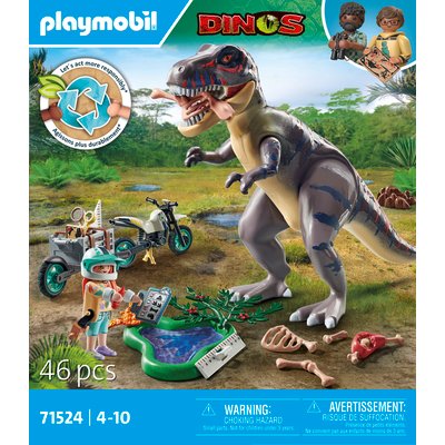 Dinos Explorateur avec moto et tyrannosaure PLAYMOBIL