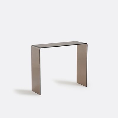 Konsole aus rauchfarbenem gehärtetem Glas, Joan LA REDOUTE INTERIEURS