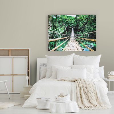 Toile Imprimée Pont Dans La Jungle ART FOR THE HOME